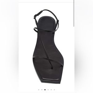 Studio Amelia filament leather black strappy sandals black